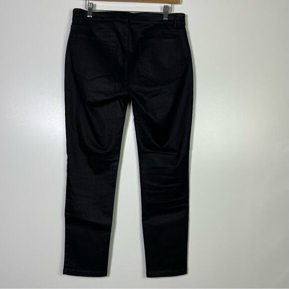 Eileen Fisher Black Straight Leg Jeans Size 6 EUC - Picture 4 of 6